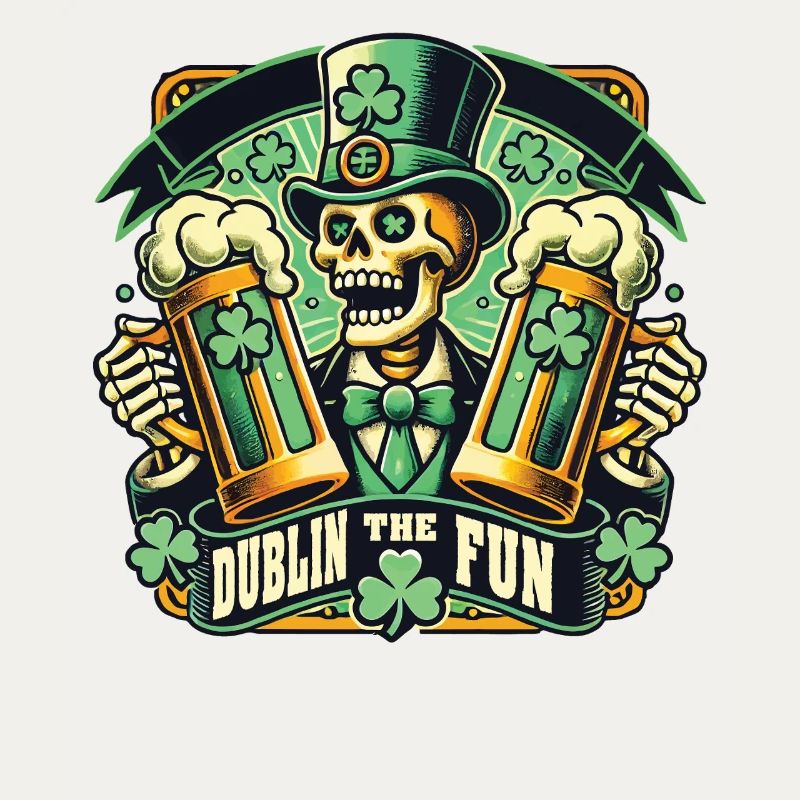 St. Patrick's Day Dublin The Fun Skeleton