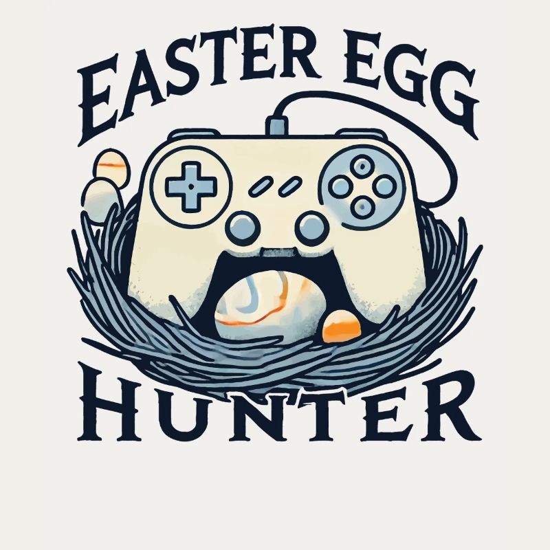 Easter Egg Jäger Gaming Controller Kunst