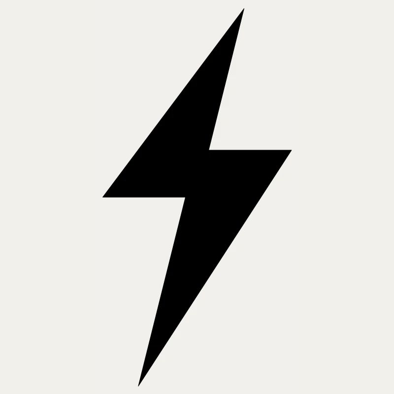 Blitz & Donner Energie einfacher Blitz als Fläche