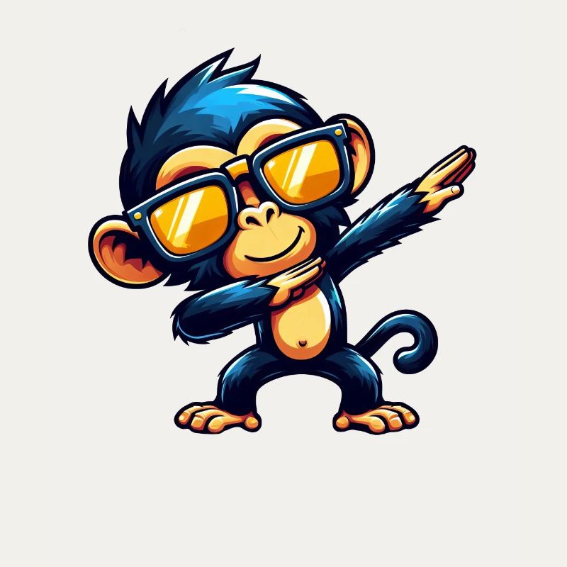 Chimpanzé Dabbing Cool Monkey Dancing