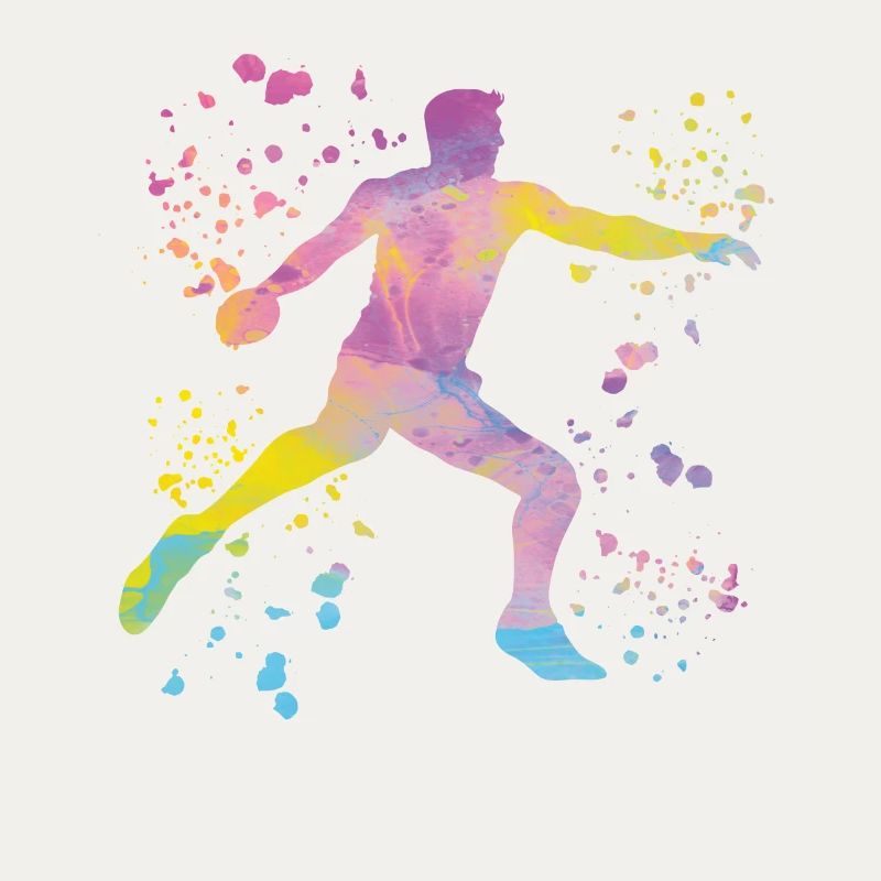 Diskuswerfer Colorsplash Diskuswurf