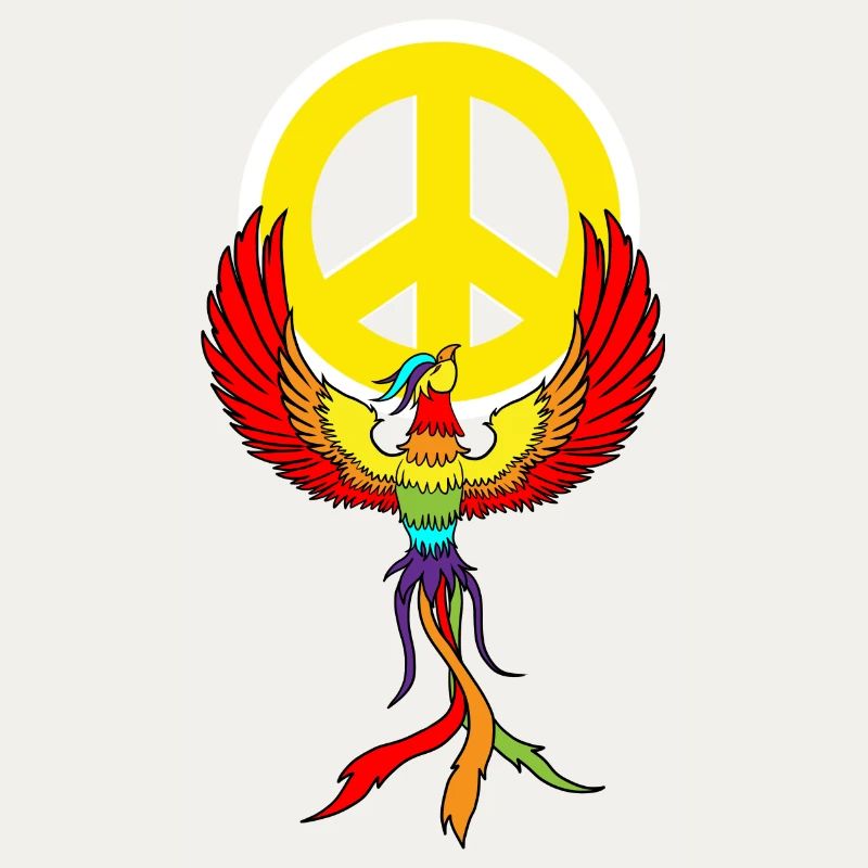 Phönix Peace Peacesymbol Frieden Phönixe Friede