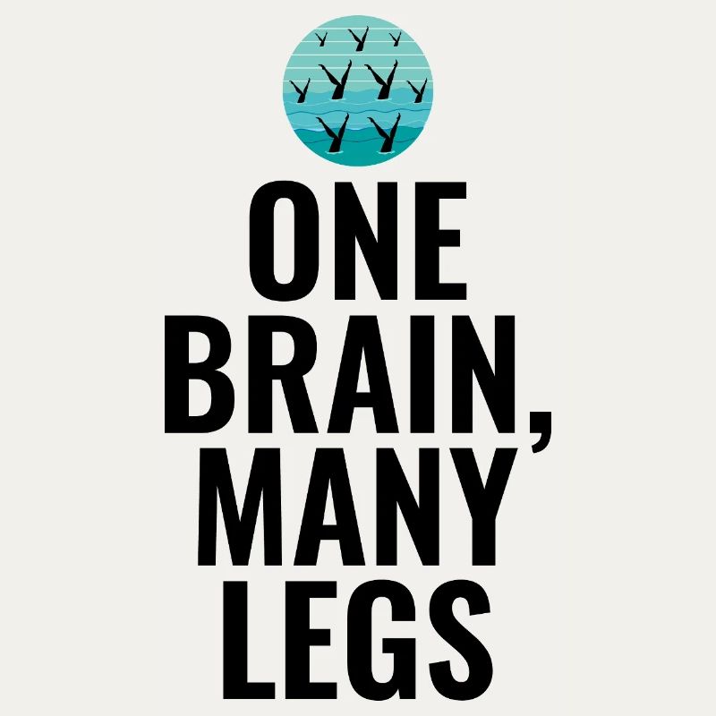 One Brain Many Legs Synchronized Swimming Swimmer