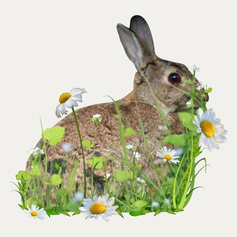 Rabbit White Flowers