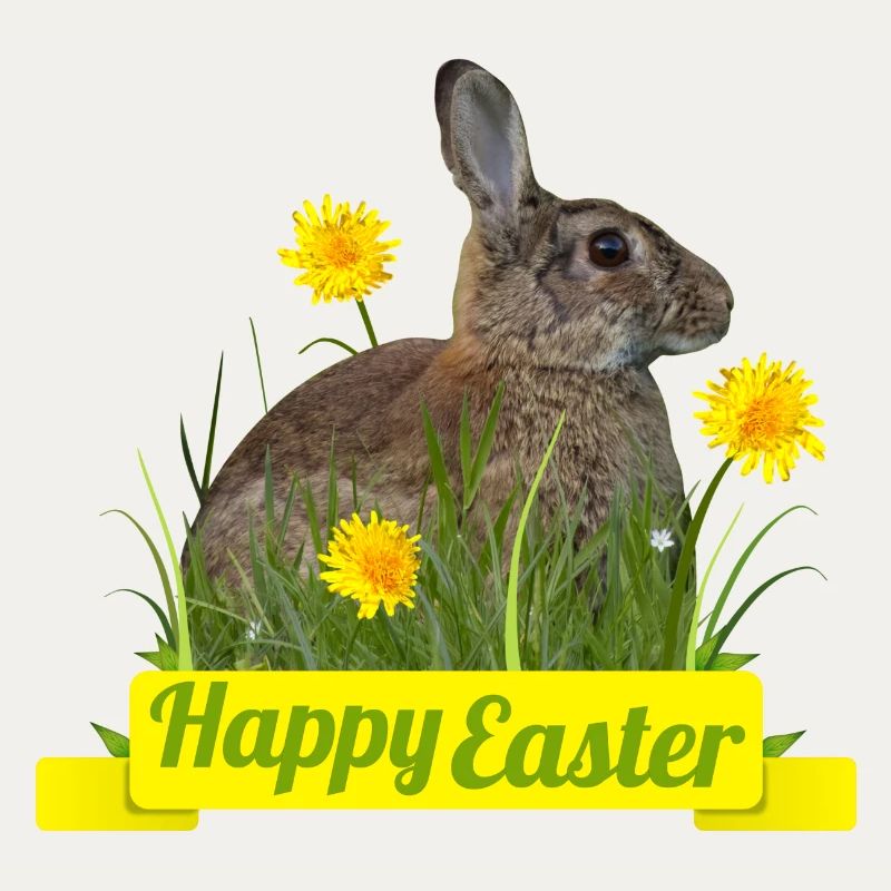 Happy Easter rabbit cony