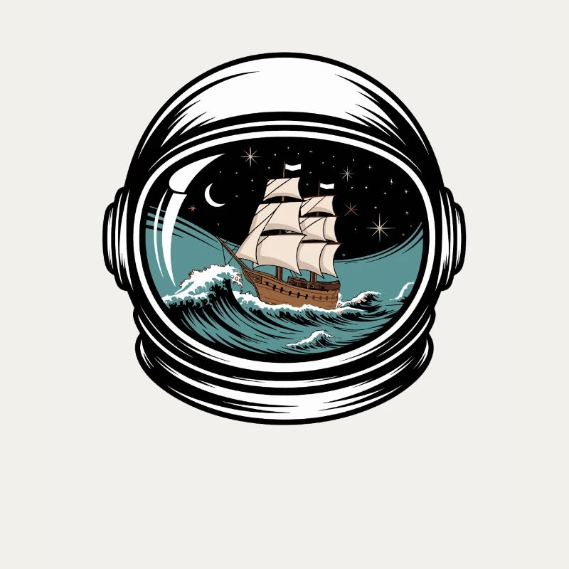 Navigation aventureuse dans un casque spatial