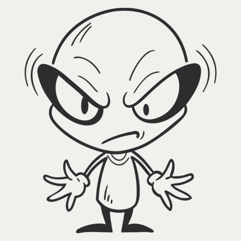 Grumpy Alien