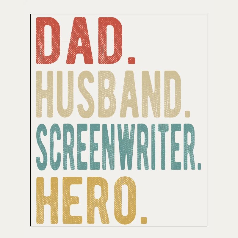 Drehbuchautor Papa Ehemann Held