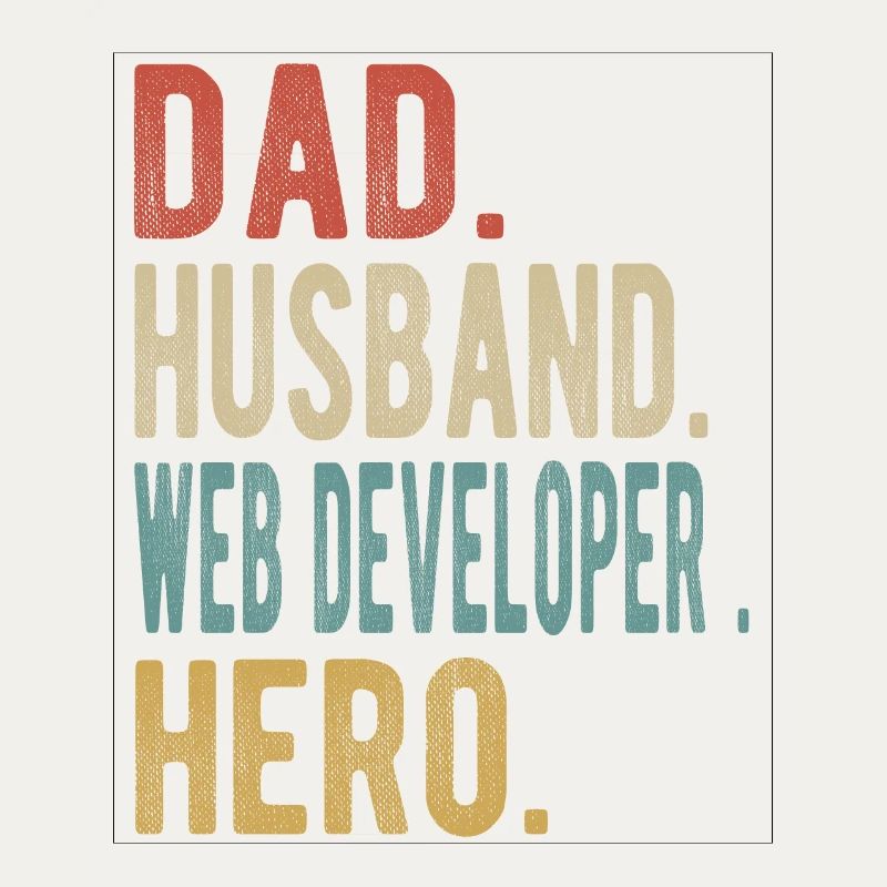 Web Entwickler Papa Ehemann Held
