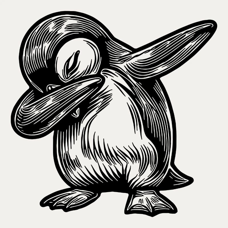 Cooler Pinguin Süsser Kleiner Dabbing Pinguin
