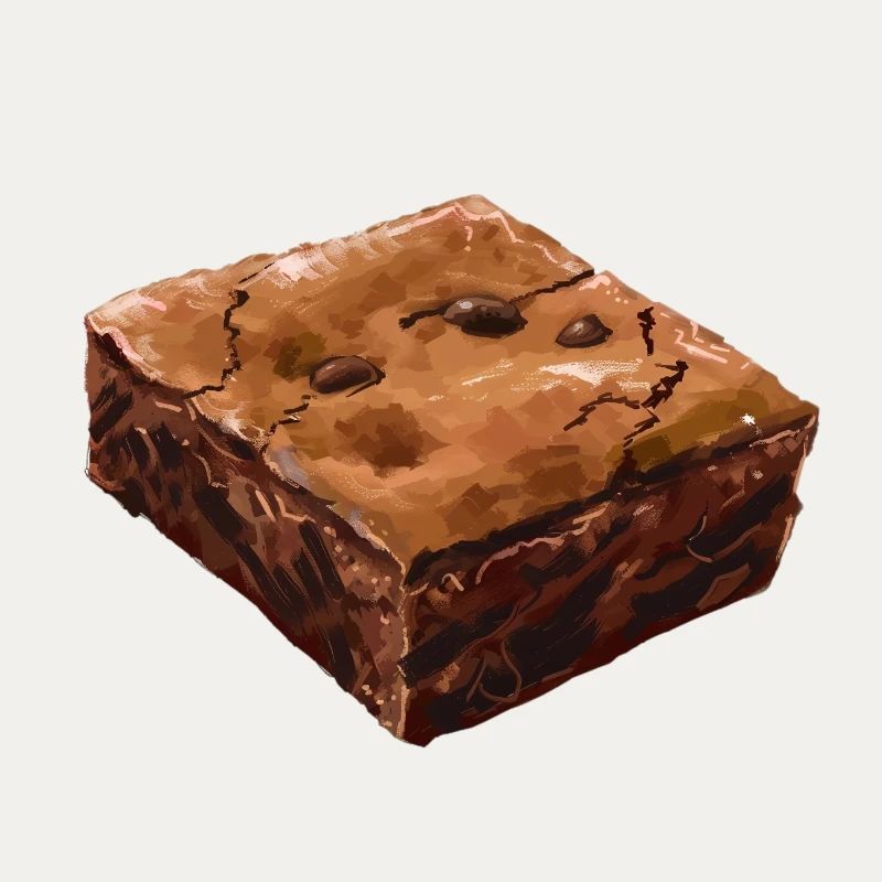 Rustic Brownie Illustration