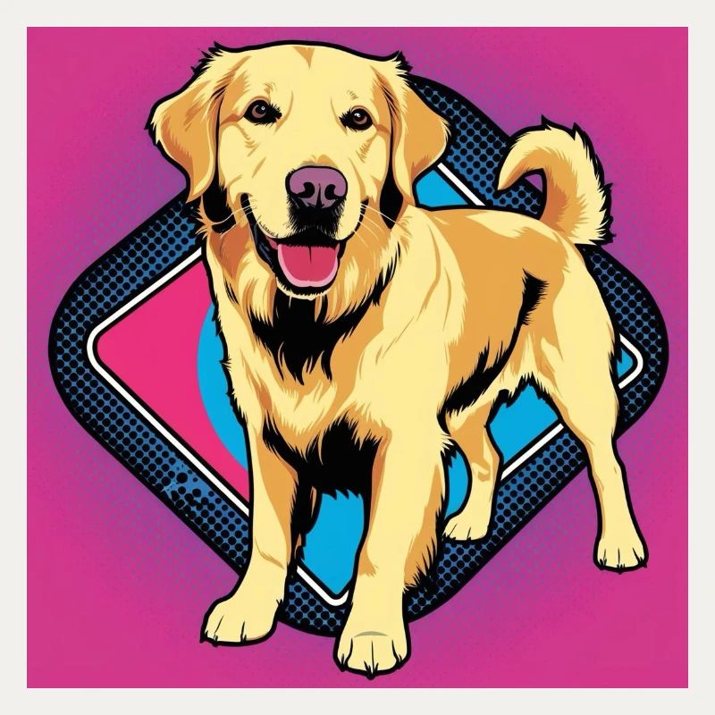 Comic Dog - Golden Retriever