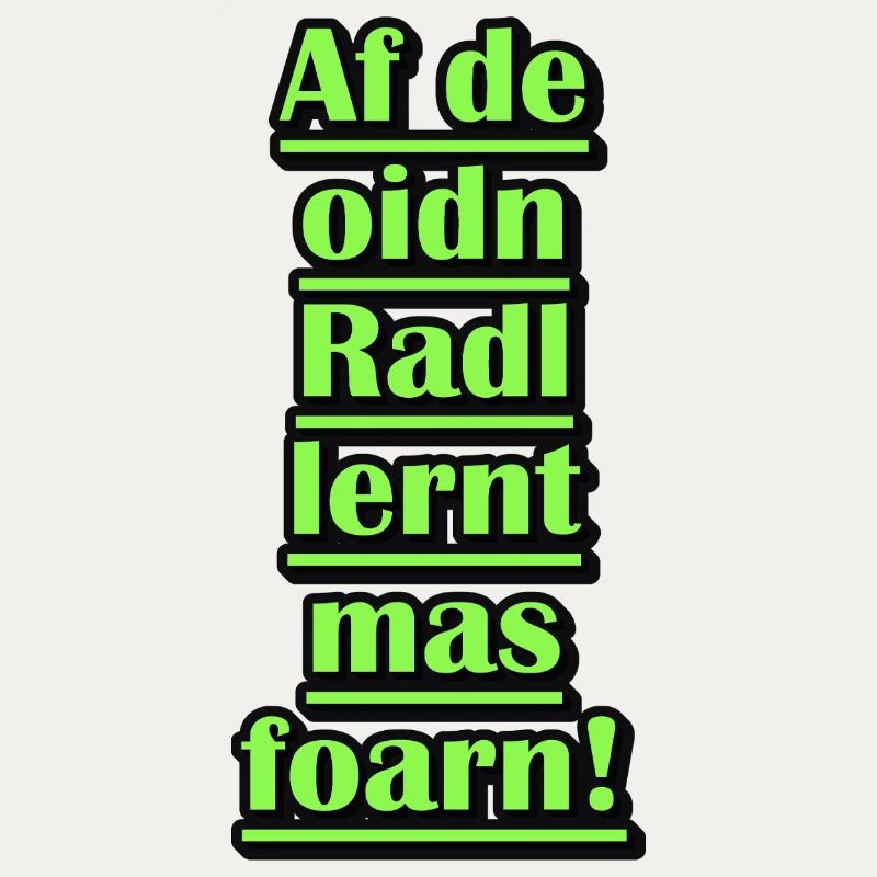 Neon Green Bicycle Learning Quote