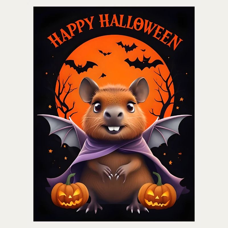Halloween Capybara Geist Geschenkidee