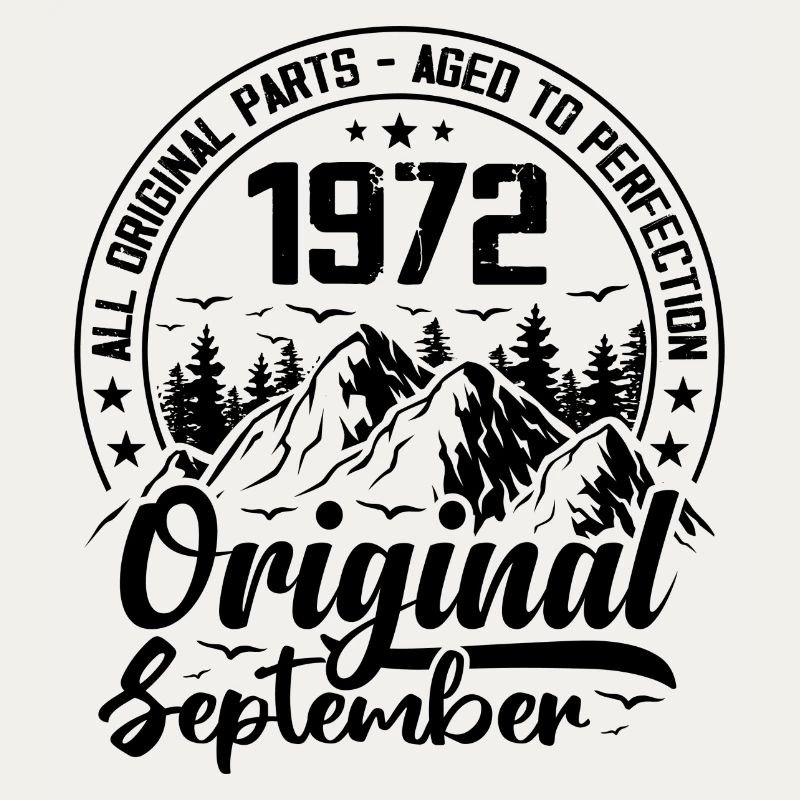 1972 September Original 52 Year Old Birthday Gift