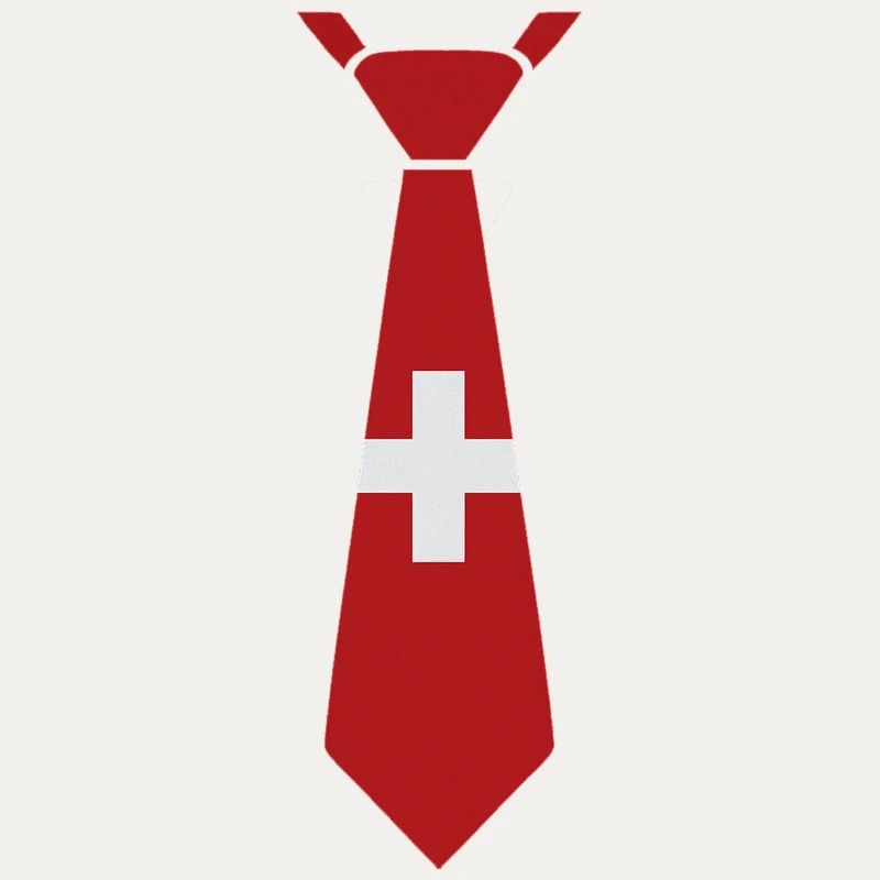 Schweizer Krawatte – Flaggendesign