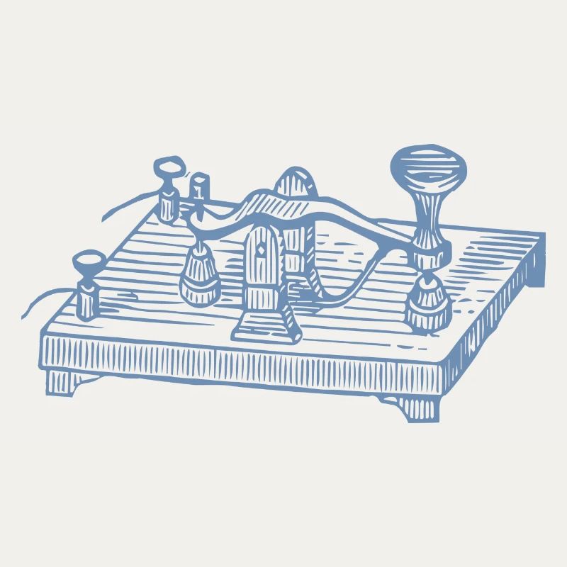 Vintage Morse Code Device, Retro Communication