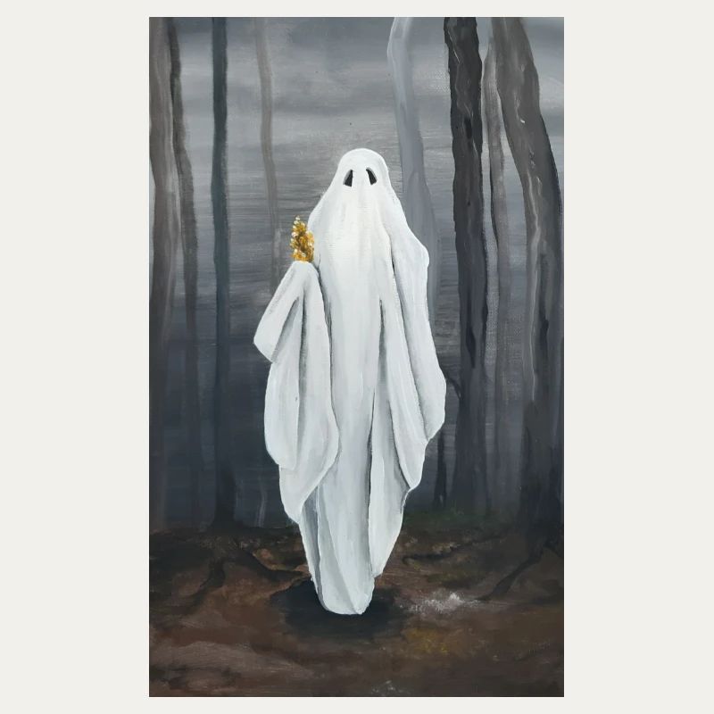 Gespenst mit Blümchen