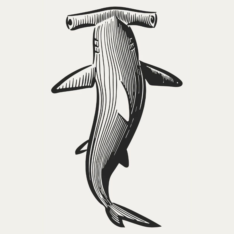 Conception de requin marteau