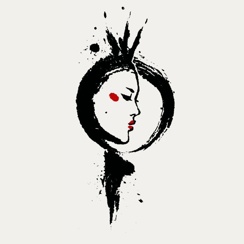 Amaterasu – Déesse Soleil Enso Sumi-e