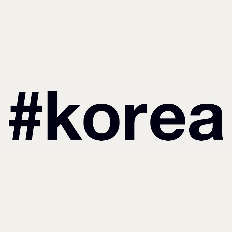 KOREA Hashtag