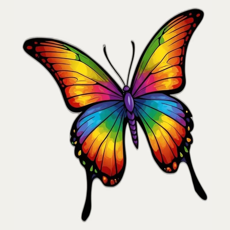 Regenbogen Schmetterling