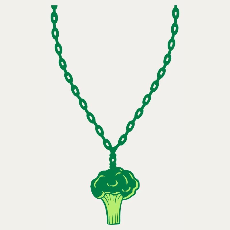 collier brocoli bijoux sain vitamines