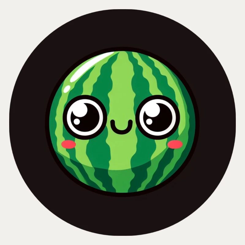 Pastèque sucrée avec des yeux