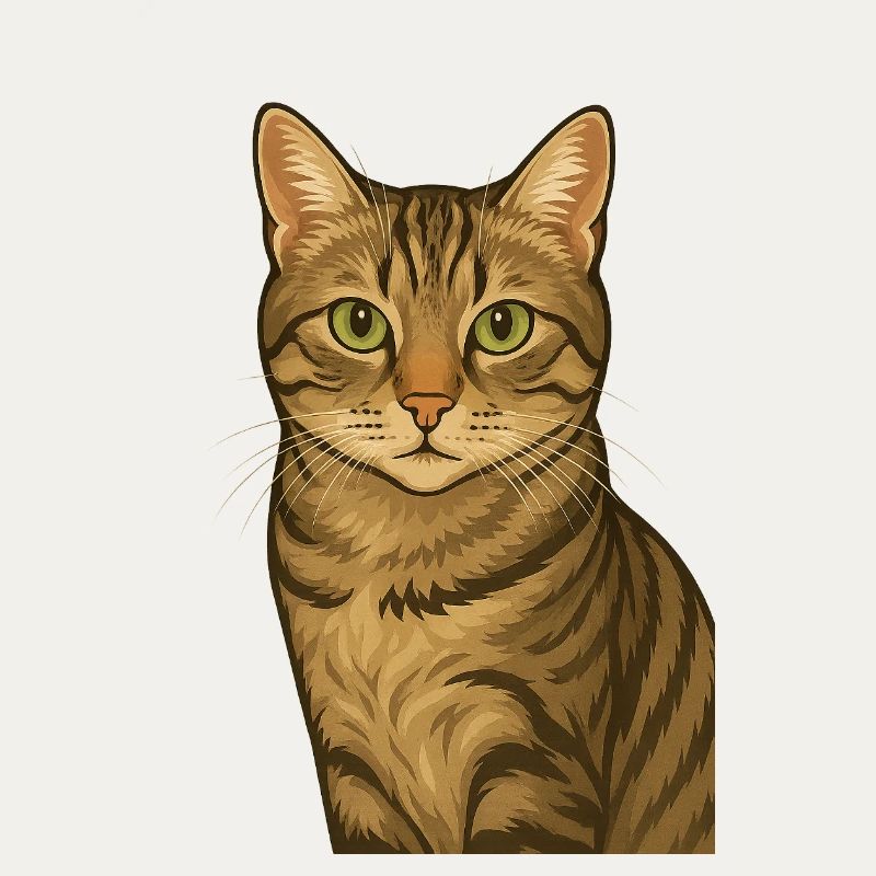 Stolze Tigerkatze