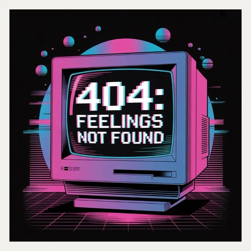 Retro Tech 404 Feelings Not Found Design