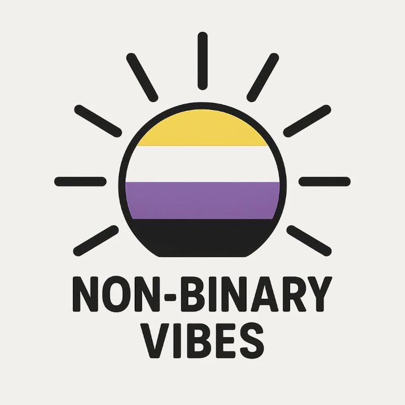 Non-Binary Vibes Sonnenlogo