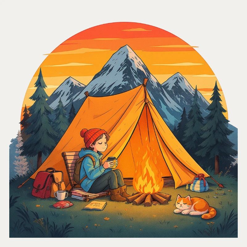 Camping mit Katze