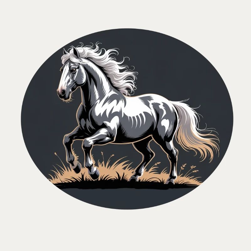 Elegant Silver Trotting Tinker Stallion