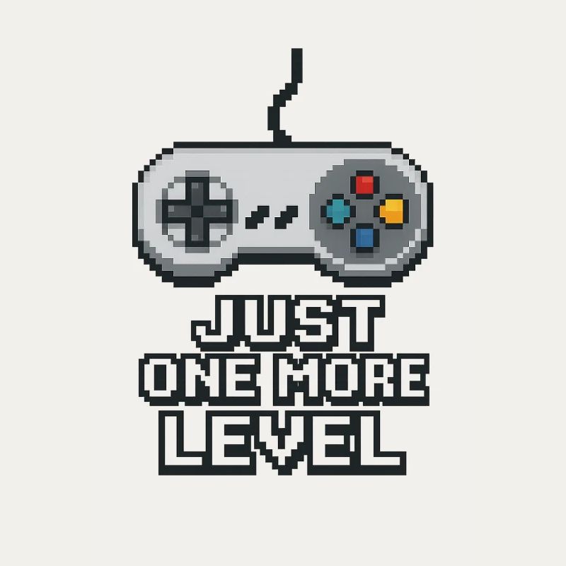 Pixel Neon Game Controller Design