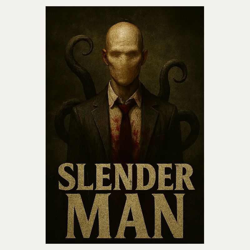 Slender Man VHS Forest Glitch Horror Tee