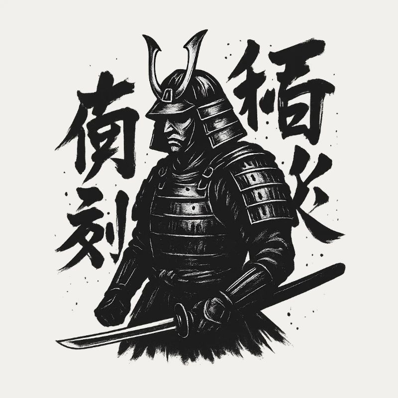 Samurai Calligraphy Art