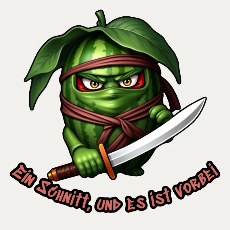 Ninja pastèque avec l’épée