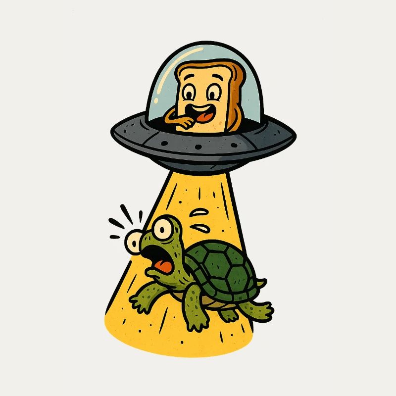 Toast to UFOs: Turtle Abduction