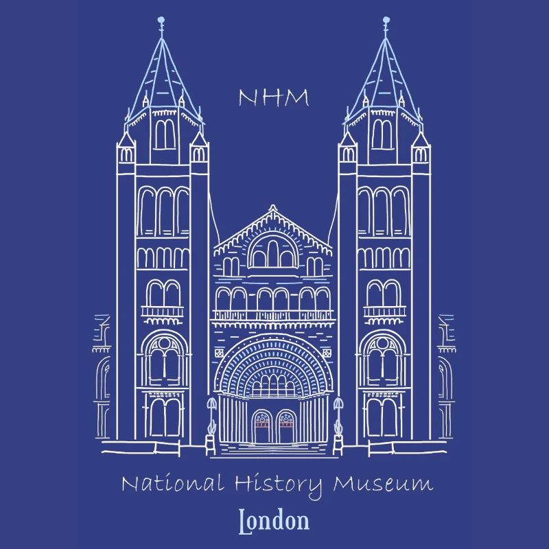 Londres, Musée d’histoire naturelle NHM, Dessin, Royaume-Uni