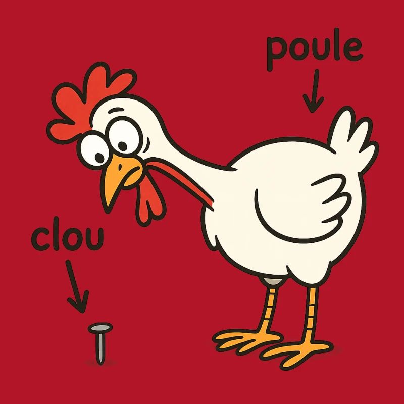 hen finding a nail