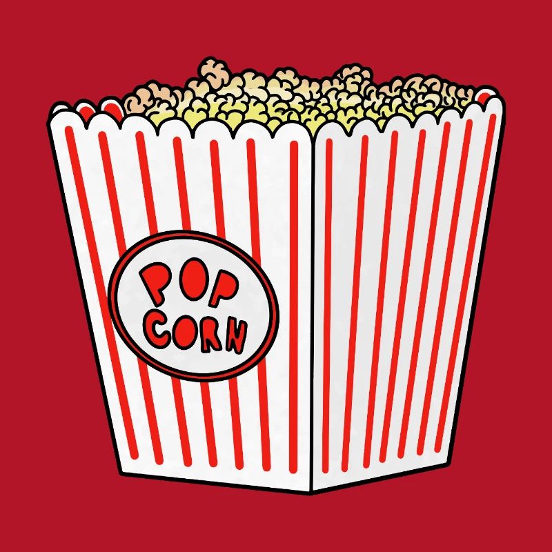 Popcorn Stripe Burst Eimer Retro