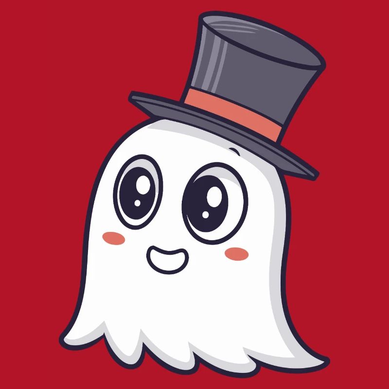 Chic Ghost Top Hat