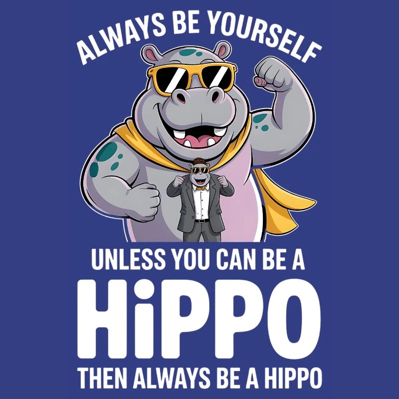 Sei immer du selbst, es sei denn, du kannst ein Nilpferd sein
