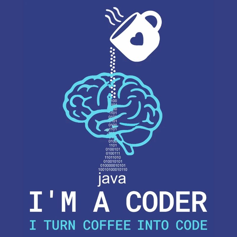 Coder T-Shirt: Coffee into Code – Nerdy Programmie