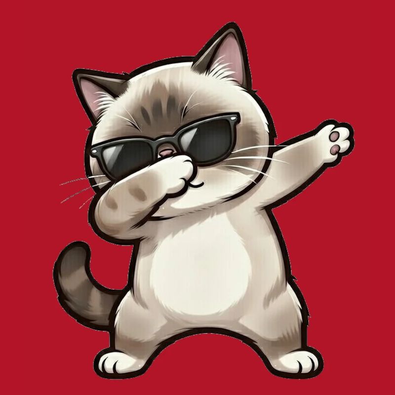 Dabbing Ragdoll Katze