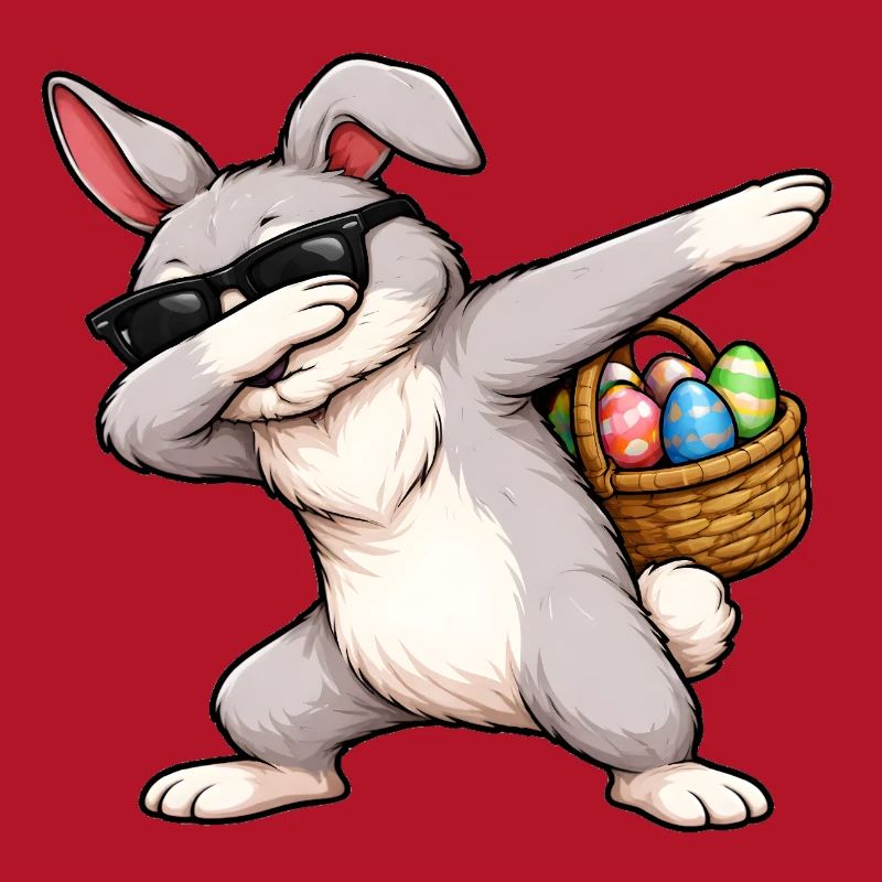 Dabbing Easter Bunny