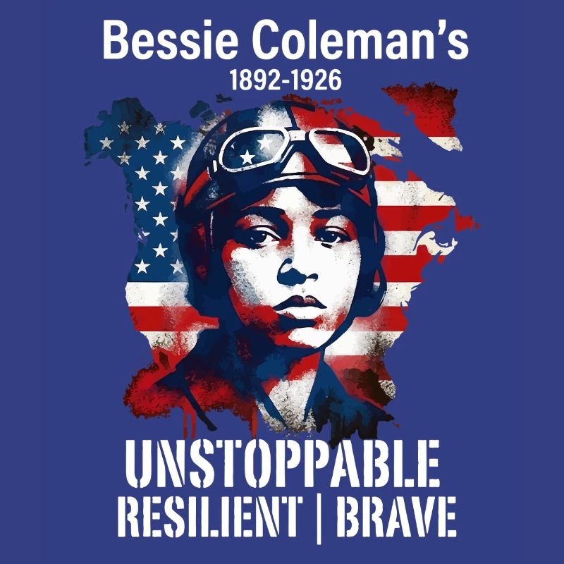Bessie Coleman Mutig Luftfahrtpionierin