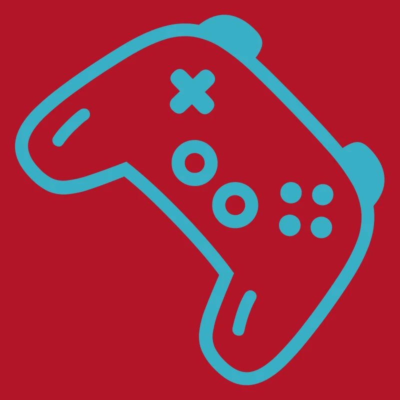 Türkise Controller-Silhouette