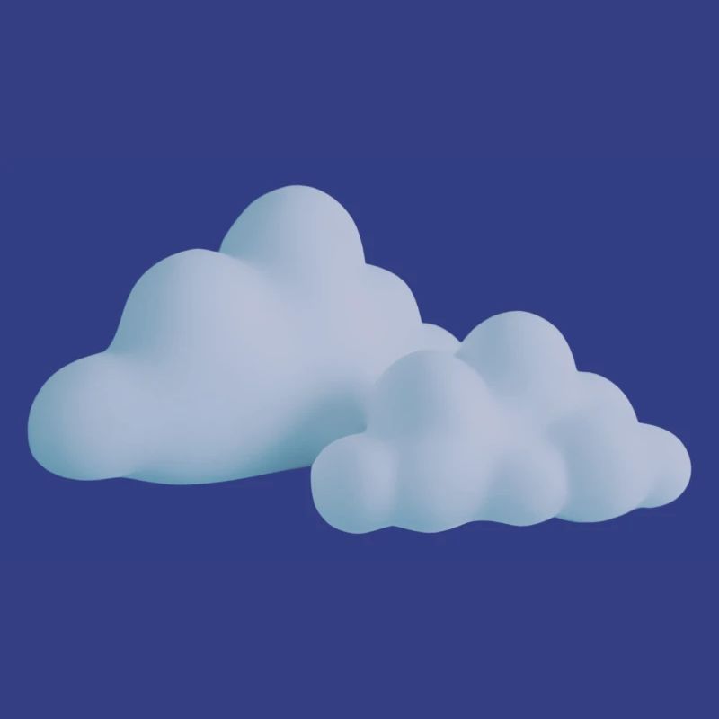 Cloud Design Sunset Colors
