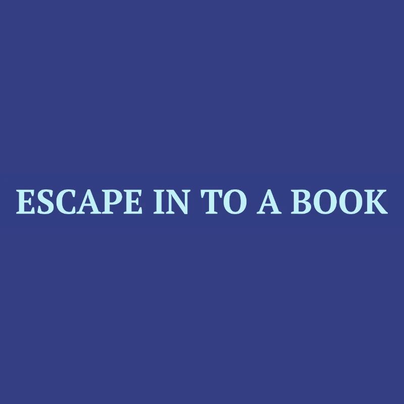 Entfliehen Sie in ein Buch - Eisblaues Statement
